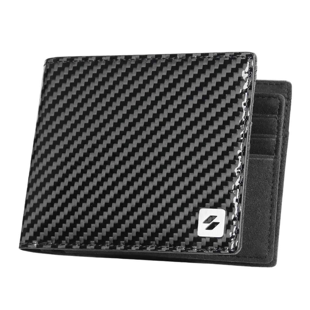 Charcoal Black Alcantara Mag-Wallet - Charcoal Black